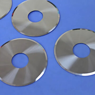 Ø60mm Tungsten Carbide Circular Slitting Blade 0.5mm Ultra-Thin with 17° V-Edge for Precision Film and Foil Cutting