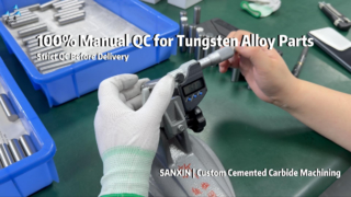Inspection CQ 100 % manuelle | Usinage de précision de tiges, barres, cylindres, pistons et arbres en carbure de tungstène