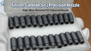 Buse en carbure de silicium (SiC) de haute précision | Pièces personnalisées industrielles en carbure de tungstène résistantes à l'usure