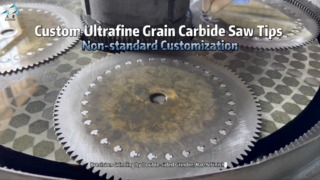 Conseils de scie en carbure de tungstène personnalisés | Grain ultrafin, personnalisation non standard